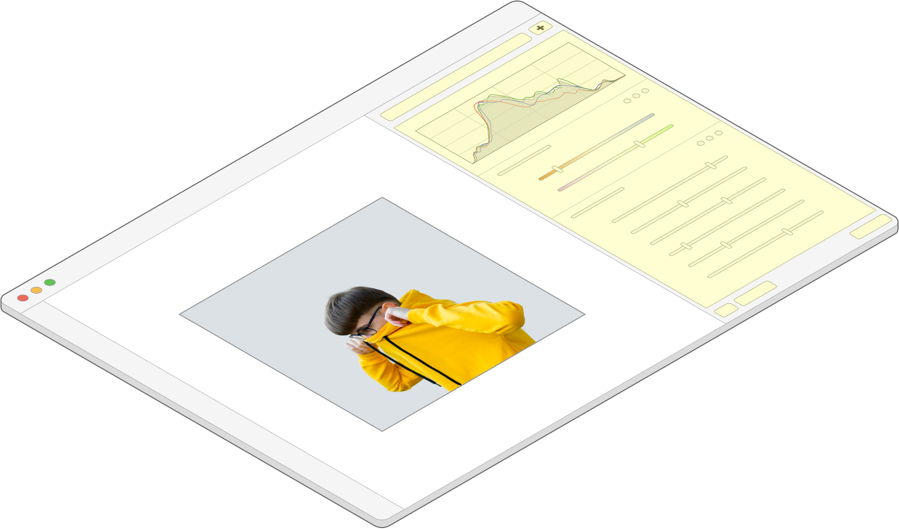 Final state of the contextual editing panel in PHOTO-PAINT 2022.